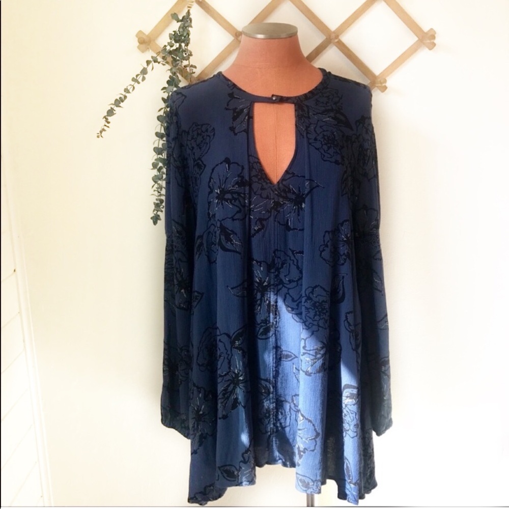 Free People Swing Tunic Balloon Sleeve Dress